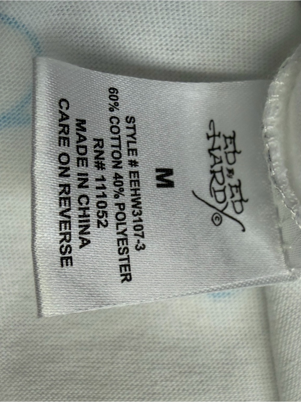 Ed Hardy White Baby Tee Dress with Colorful Tattoo Graphic- Size M - Picture 8 of 14